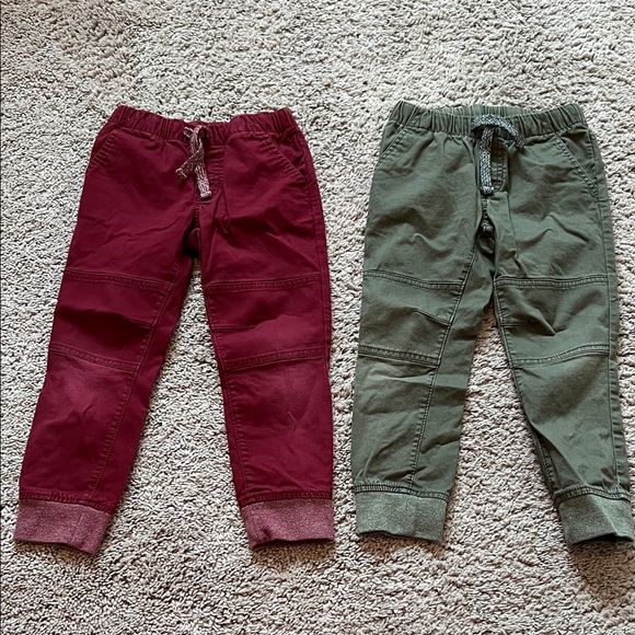Cat & Jack Kids' Burgundy and Green Pants - Picture 1 of 7